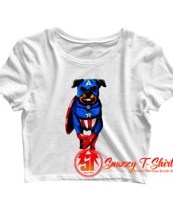 Captain Rottweiler Crop Top Shirt
