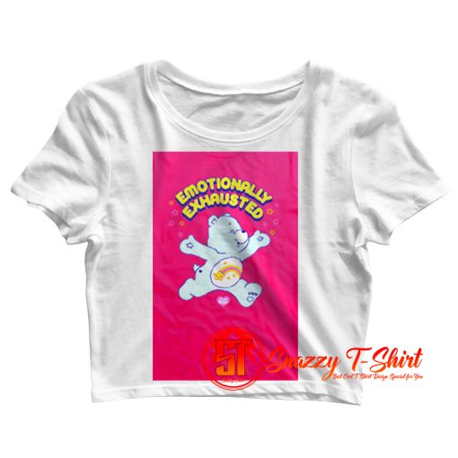 Care Bears Emotionally Exhausted Crop Top Shirt