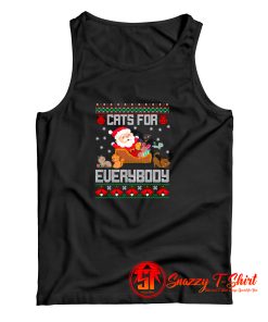 Cats For Everybody Christmas Tank Top