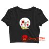 Charlie brown and snoopy merry christmas Crop Top Shirt
