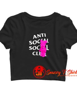 Cheap Anti Social Social Club Bearbrick Crop Top Shirt