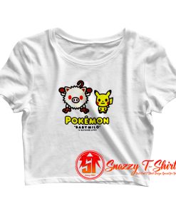 Cheap BAPE x Pokemon Mankey Crop Top Shirt