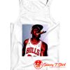 Chicago Bulls Championship Michael Jordan Smoking A Cigar Tank Top