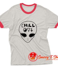 Chill Out Alien Ringer Tee