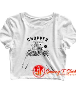 Chopper Motorcycle Crop Top Shirt