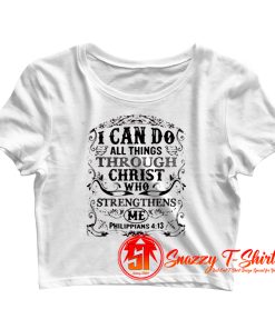 Christian Scripture Crop Top Shirt