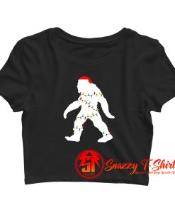 Christmas Bigfoot Yeti Sasquatch Crop Top Shirt