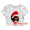 Christmas Cat Childrens Crop Top Shirt