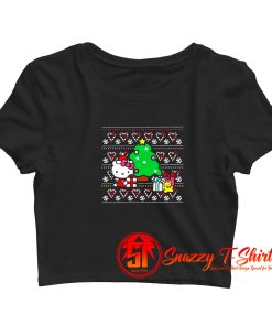 Christmas Hello Kitty Crop Top Shirt
