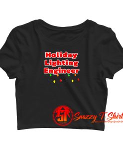Christmas Lighting Crop Top Shirt