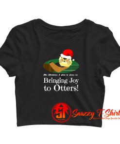 Christmas Otter Crop Top Shirt