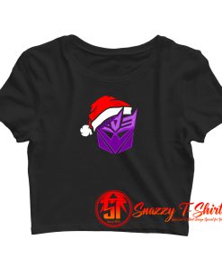 Christmas Santa Transformers Decepticon Crop Top Shirt