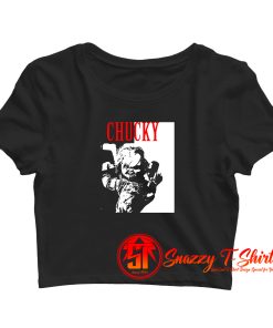 Chucky Doll Horror Movie Scary Crop Top Shirt