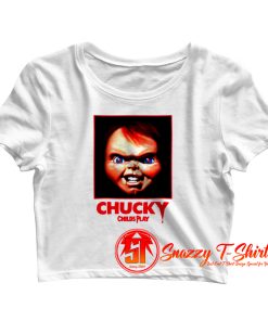 Chucky Movie Child Play Horror Retro Crop Top Shirt