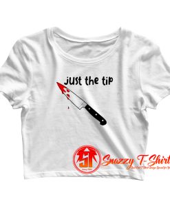 Chucky knife Just the tip killer Halloween Crop Top Shirt