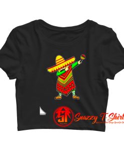Cinco De Mayo Sombrero Mexican Dabbing Poncho Crop Top Shirt