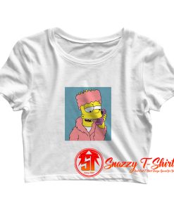 Classic Bart Cartoon Crop Top Shirt