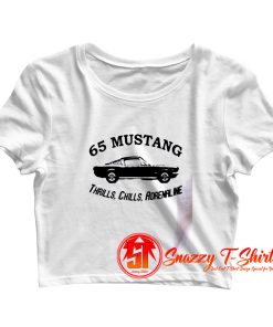 Classic Car Shirt of 1965 Ford Mustang Crop Top Shirt