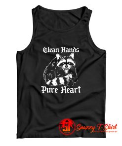 Clean Hands Pure Heart Raccoon Tank Top