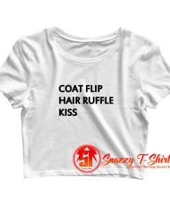 Coat Flip Hair Crop Top Shirt