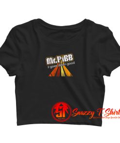 Coca Cola Mr. Pibb Soda Vintage Crop Top Shirt