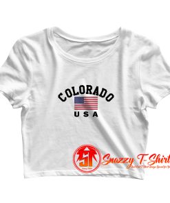 Colorado USA Crop Top Shirt
