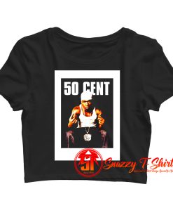 Cool Vintage 50 CENT Album Crop Top Shirt