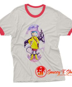 Coraline and the Cat. Ringer Tee