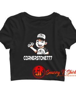 Cornerstone Cartoon Crop Top Shirt