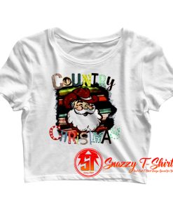 Country Christmas Crop Top Shirt