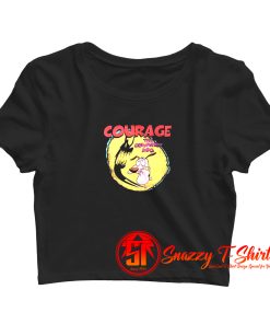 Courage The Cowardly Dog Cartoon Network Crop Top Shirt