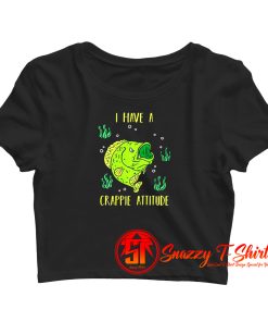 Crappie Fishing Crop Top Shirt