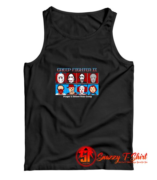 Creep Fighters 2 Select Your Creep 8bits Horror Killers Tank Top