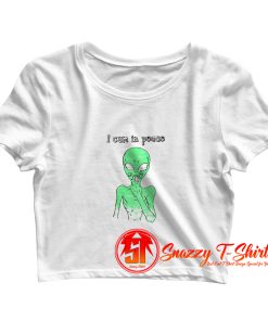 Cum In Peace Crop Top Shirt