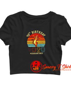 Custom Vintage Tigger 40 Years Old Quarantine Crop Top Shirt