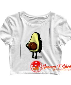 Cute Avocado Beer Belly Crop Top Shirt