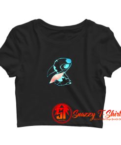 Cute Disney Neon Off Shoulder Crop Top Shirt