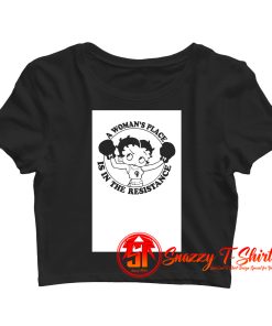 Cute Feminist AF Betty Boop Crop Top Shirt
