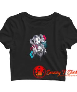 Cute Sexy Harley Quinn Crop Top Shirt