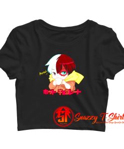 Cute Shoto Todoroki My Hero Academia Crop Top Shirt