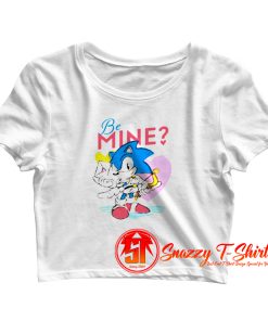Cute Sonic Be Mine Cupid Funny Crop Top Shirt