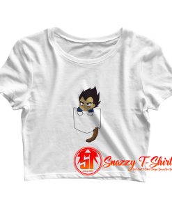 Cute Vegeta Pocket Crop Top Shirt