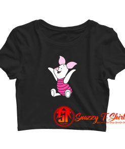 Cute Winnie The Pooh Piglet Cartoon Crop Top Shirt