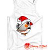 Cute Zebra Finch As Santa Claus Tank Top