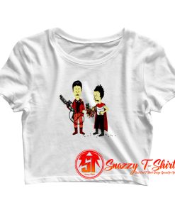 Cyberpunk Beavis And Butthead x Akira Crop Top Shirt