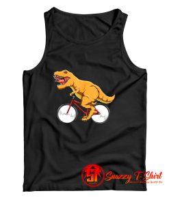 Cycling Dinosaur T Rex Riding Road Bike MTB Tank Top