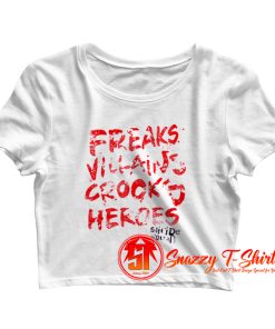 DC Comics Suicide Squad Freaks Villains Crop Top Shirt