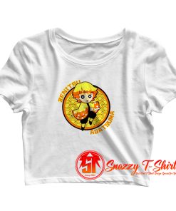 DEMON SLAYER KIMETSU NO YAIBA ZENITSU CIRCLE Crop Top Shirt