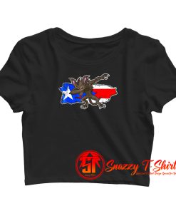 Dabbing Chupacabra Crop Top Shirt