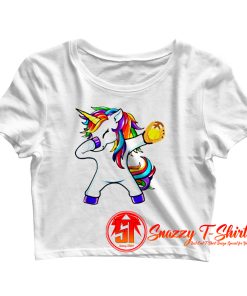Dabbing Unicorn Crop Top Shirt